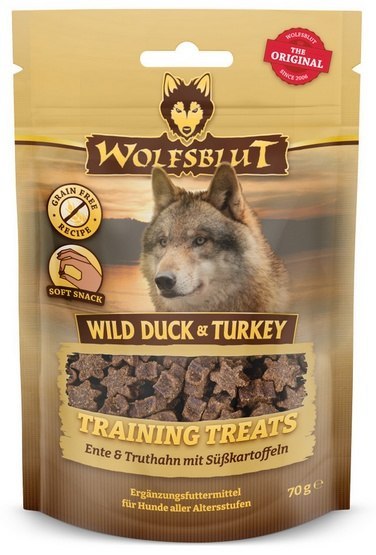 Wolfsblut Dog Training Treats Trenerki Wild Duck & Turkey - kaczka i indyk 70g