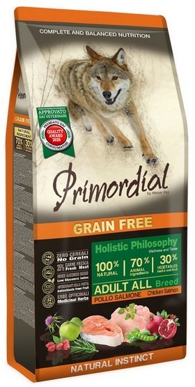 Primordial Dog Grain Free Adult Chicken & Salmon 12kg