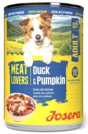 Josera Pies Meat Lovers Menu Kaczka z dynią puszka 400g