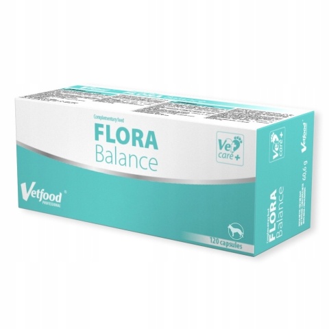 Vetfood Flora Balance probiotyk dla psa 120 kapsułek