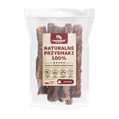Recosnack MIĘSNE PAŁECZKI kwad.(12cm)WOŁOWINA