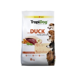 Tropidog Premium Adult Small Breeds Z Kaczką I Ryżem 8kg