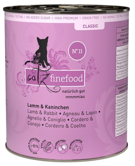 Catz Finefood Classic Jagnięcina i Królik (N.11) puszka 800g