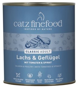Catz Finefood Classic Łosoś i drób (N.05) puszka 800g