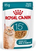 Royal Canin Ageing +15 karma mokra dla kotów dojrzałych w sosie saszetka 85g