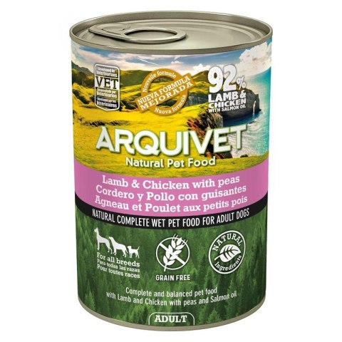 Arquivet karma dla psa z jagnięciną i kurczakiem puszka 400g