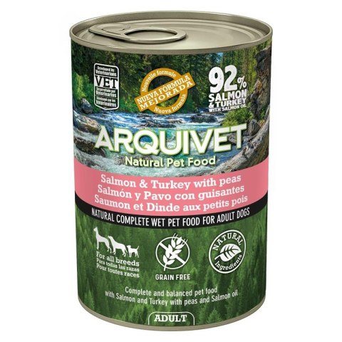 Arquivet karma dla psa z łososiem i indykiem puszka 400g