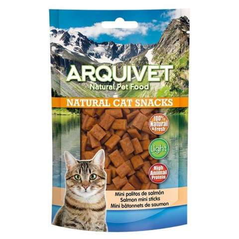 ARQUIVET Przysmak dla kota mini paluszki z łososia 50g