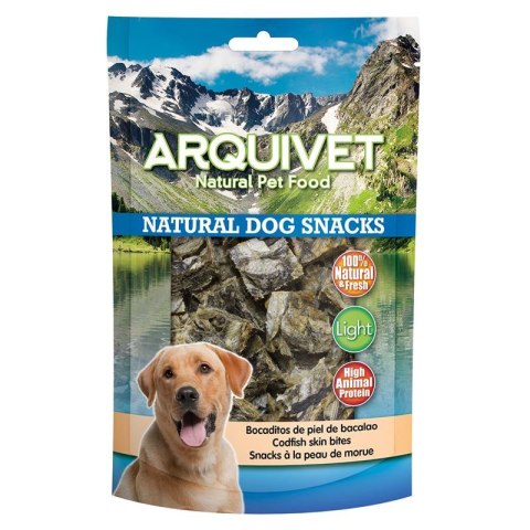 ARQUIVET Przysmak dla psa skóra z dorsza kostki 70g