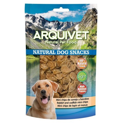 ARQUIVET Przysmak dla psa talarki z królika i dorsza 100g