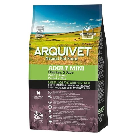 Arquivet Adult Mini kurczak z ryżem karma dla psa 3kg