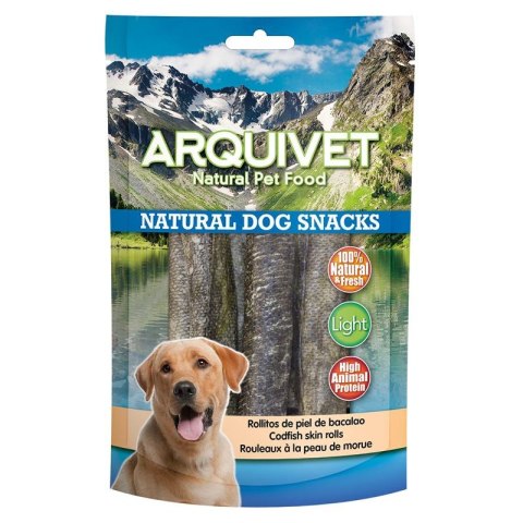 Arquivet Przysmak dla psa roladki ze skóry dorsza 70g