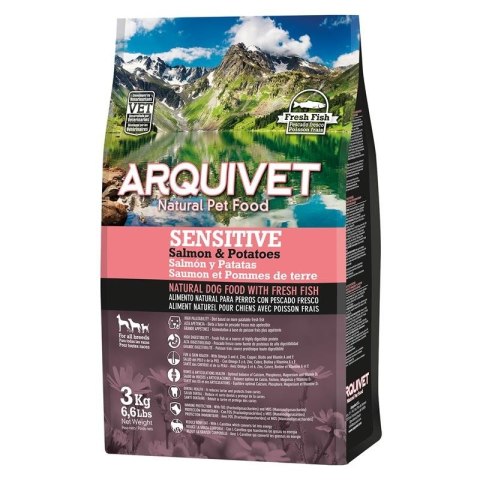 Arquivet Sensitive łosoś z ziemniakami karma dla psa 3 kg