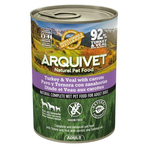 Arquivet karma dla psa z cielęciną i indykiem puszka 400g