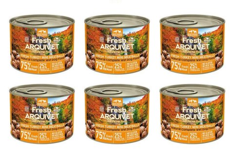 Arquivet Fresh MINI klopsiki z indyka w sosie 6x200g