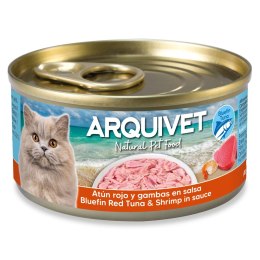 Arquivet tuńczyk i krewetki w sosie karma mokra dla kota puszka 80g