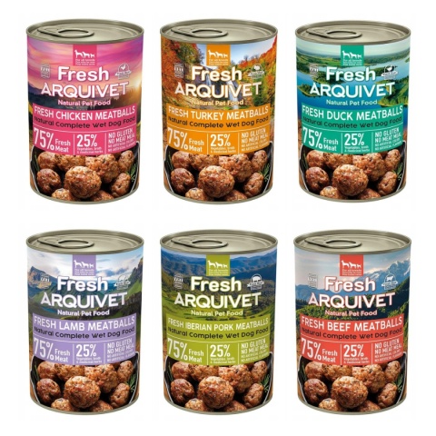 Arquivet Fresh klopsiki MIX SMAKÓW 6x400g