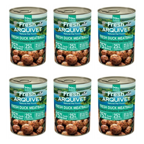 Arquivet Fresh klopsiki z kaczką batatem i pomarańczą 6x400g