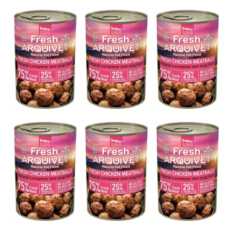 Arquivet Fresh klopsiki z kurczakiem 6x400g