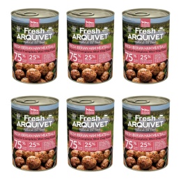 Arquivet Fresh klopsiki z szynką iberyjską, słodkimi ziemniakami i brokułami 6x400g
