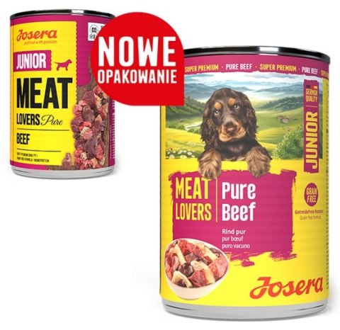 Josera Pies Meat Lovers Pure Junior Wołowina puszka 400g