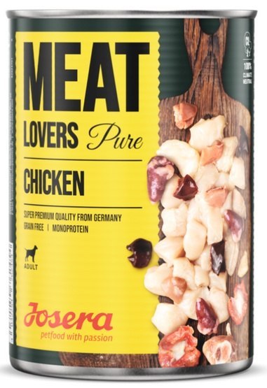 Josera Pies Meat Lovers Pure Kurczak puszka 400g
