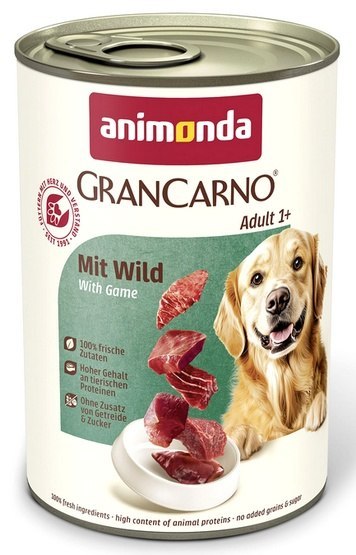 Animonda GranCarno Original Adult Wild Dziczyzna puszka 400g