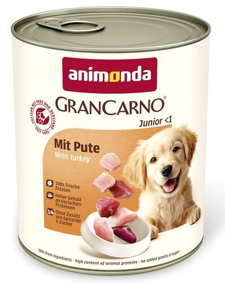 Animonda GranCarno Original Junior Pute Indyk puszka 800g