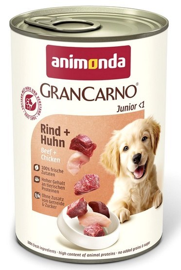 Animonda GranCarno Original Junior Rind Huhn Wołowina + Kurczak puszka 400g