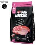 Pan Mięsko Karma sucha dla psa - dla szczeniąt cielęcina i przepiórka chrupki L 9kg
