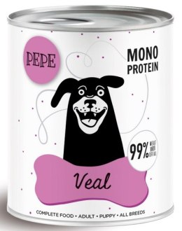 Paka Zwierzaka PEPE Veal (cielęcina) puszka 800g