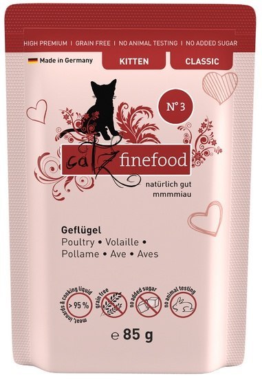 Catz Finefood Classic Kitten Drób (N.03) saszetka 85g