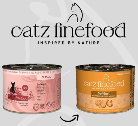 Catz Finefood Classic Drób (N.03) puszka 200g