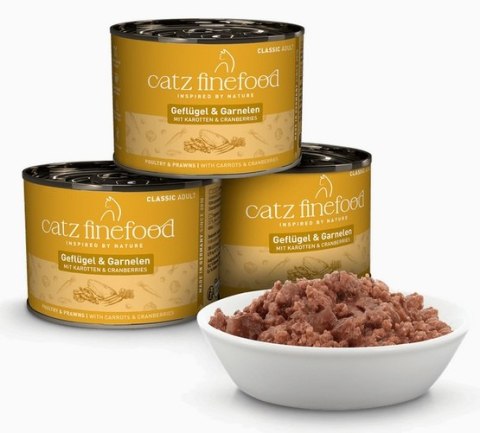 Catz Finefood Classic Drób i Krewetki (N.17) puszka 200g