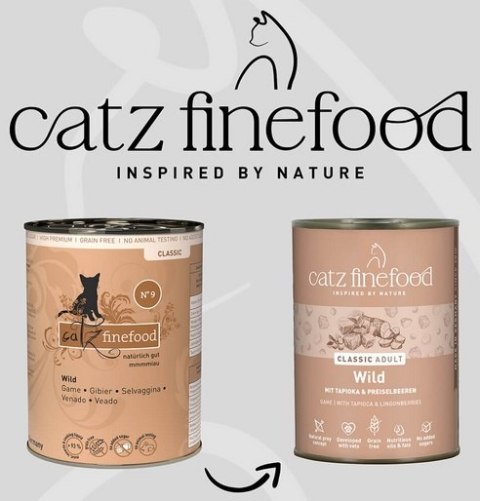 Catz Finefood Classic Dziczyzna (N.09) puszka 400g