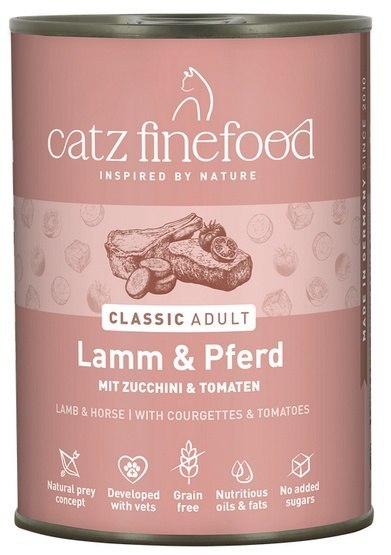 Catz Finefood Classic Jagnięcina i Konina (N.19) puszka 400g
