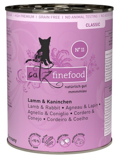 Catz Finefood Classic Jagnięcina i Królik (N.11) puszka 400g