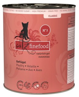 Catz Finefood Classic Drób (N.03) puszka 800g