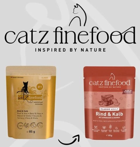 Catz Finefood Classic N.07 Wołowina i cielęcina saszetka 300g