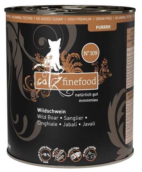 Catz Finefood Pure Dzik (Purrrr N.109) puszka 800g