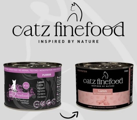 Catz Finefood Pure Jagnięcina (Purrrr N.111) puszka 200g