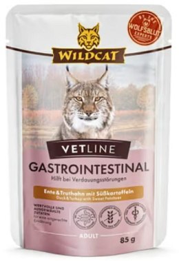 Wildcat VetLine Gastrointestinal Kaczka i indyk saszetka 85g