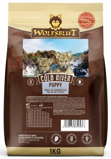 Wolfsblut Dog Cold River Puppy - pstrąg i bataty 1kg
